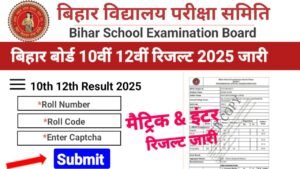 Bihar Board 10th 12th Result 2025 Link Out